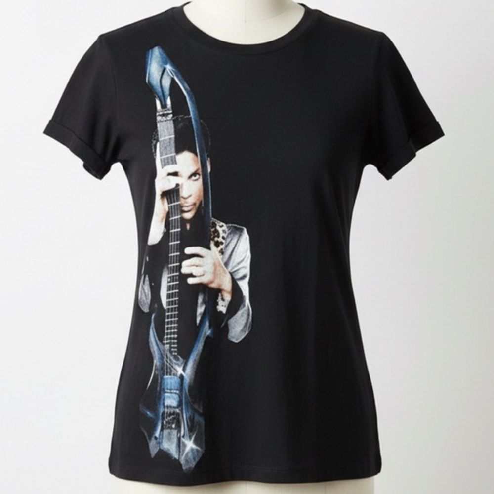 Prince Welcome 2 America Tour Graphic T-Shirt Black Alternative Apparel Size S